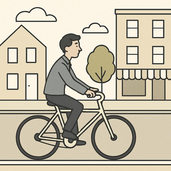 by bike