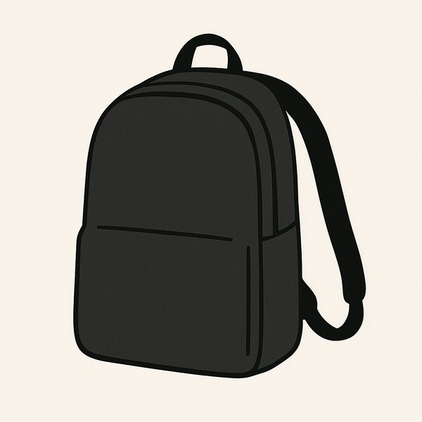 a black backpack