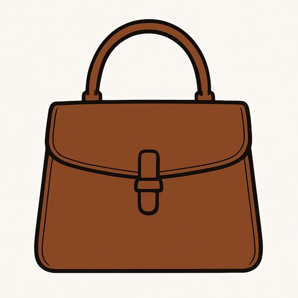 a brown handbag